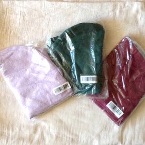 Hair robe bundle of 3. 100% cotton